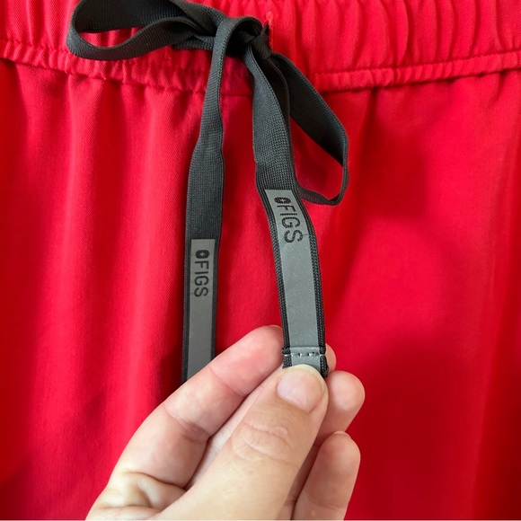 Figs Tansen Jogger Scrub Pants Neon Red Reflective high Visibility mens - Picture 4 of 8